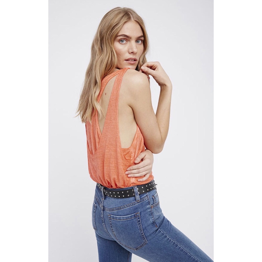 Last call. Free People Karmen in Coral tank NWT - Picture 4 of 5